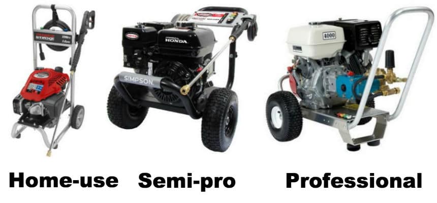 Choose Between Home and Pro Pressure Washers