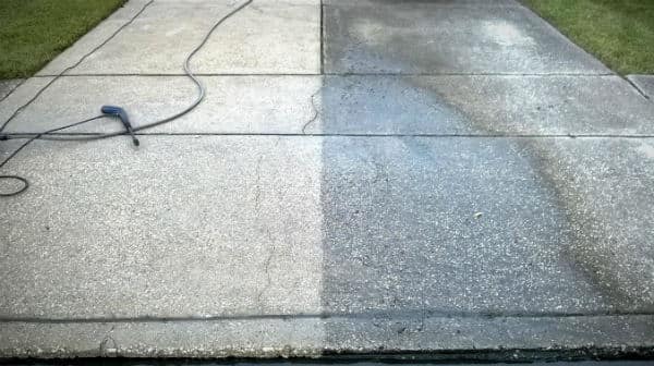 Pressure Washer Uses Driveway