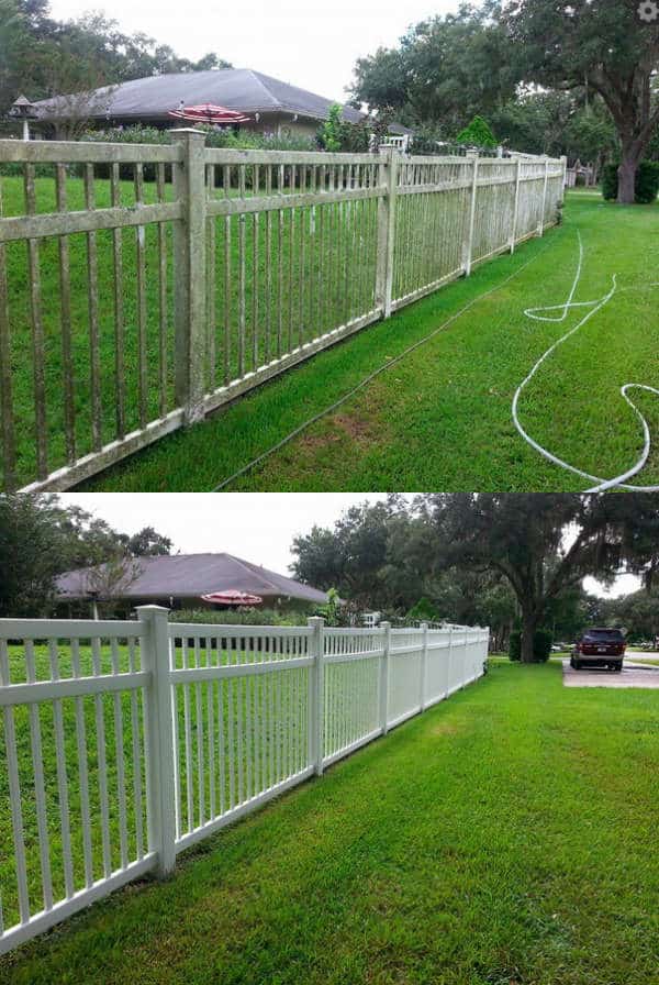 Pressure Washer Uses Fencing