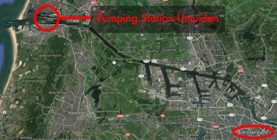 Pumping Station IJmuiden map