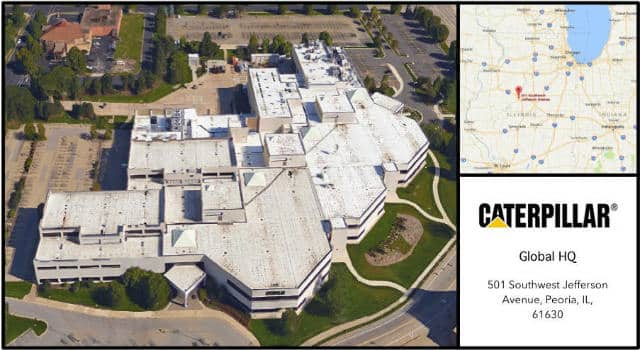 Caterpillar Inc Headquarters Card