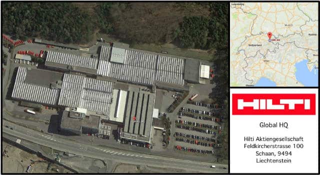 Hilti Headquarters Card