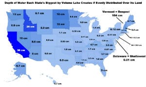 Empty lakes onto states land pressurewashr map chart