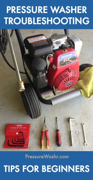 electric pressure washer leaking water from bottom