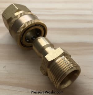 Quick Connect Pressure Washer Fittings Close Up