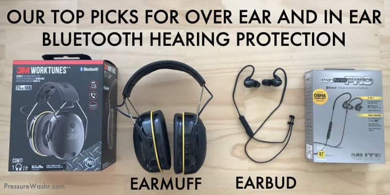 Earbud vs earmuff bluetooth hearing protection headphones