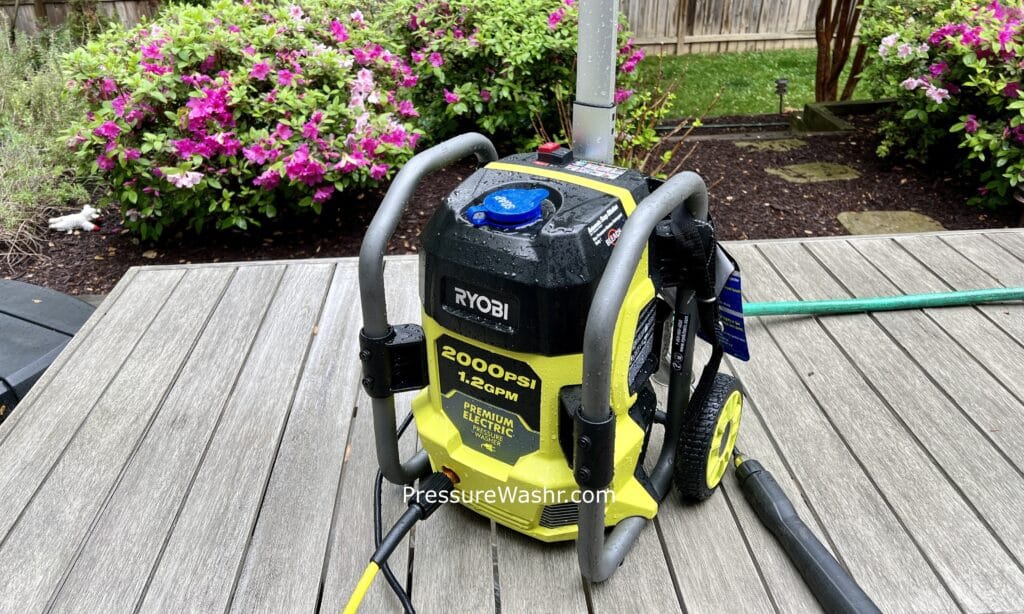 ryobi 2000 psi pressure washer help